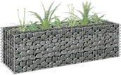 Donice - vidaXL Donica gabionowa z galwanizowanej stali, 90 x 30 x 30 cm - miniaturka - grafika 1