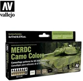 Kolejki i akcesoria - Vallejo Model Air Zestaw 8 farb - MERDC Camo Colors Vallejo 71202 - miniaturka - grafika 1