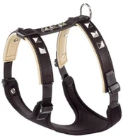 Szelki dla psów - Ferplast uprząż dla psa Giotto Luxor, ze skóry, z aplikacjami, L/XL, czarny - miniaturka - grafika 1