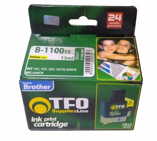 TelForceOne tusz LC1100/LC980 B-1100YX LC1100Y/LC980Y Yellow 13ml B-1100YX - Tusze zamienniki - miniaturka - grafika 2