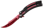 Noże - Joker Nóż składany motylek CS:GO Black Red JKR538) JKR538 - miniaturka - grafika 1
