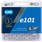 Łańcuchy rowerowe - KMC Łańcuch rowerowy  e101 EPT przekładnia piasta 1/2 x 1/8', szeroki, 112 ogniw (1 sztuka) - miniaturka - grafika 1