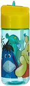 Bidony dla dzieci - p:os P:os 27291 - butelka na napoje dla dzieci, ok. 450 ml, przezroczysty design z motywem Winnie the Pooh i zintegrowaną słomką do podnoszenia, wykonana z tworzywa sztucznego, bez BPA i ftalanów 27291 - miniaturka - grafika 1