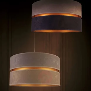 DUOLLA Lampa wisząca Duo, szara/złota - Lampy sufitowe - miniaturka - grafika 3