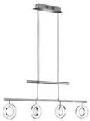 Lampy sufitowe - Trio RL Prater R32604106 lampa wisząca zwis 4x4,5W LED 3000K chrom - miniaturka - grafika 1