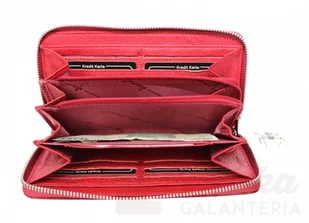 Jennifer Jones Portfel Damski Skóra Naturalna Lakierowana Duży Z Metalowym Suwakiem Piórnik JJ5247 - Portfele - miniaturka - grafika 6