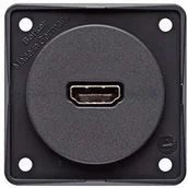Gniazdka elektryczne - Berker gniazdo HDMI Integro antracyt matowy luzem - miniaturka - grafika 1