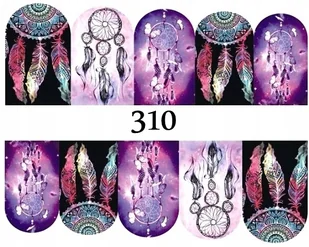 Naklejki wodne na paznokcie KOLOROWY SMOK - 1087 - Sztuczne paznokcie i akcesoria - miniaturka - grafika 2