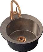 Zlewozmywaki z baterią - STEINER Quadron Zlewozmywak granit + bateria + dozownik miedź JAMES 210 ART5151C1BP_3323502_PVDBSC1_D - miniaturka - grafika 1