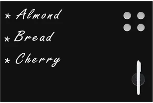 vidaXL Ścienna tablica magnetyczna, szklana, czarna, 60 x 40 cm vidaXL - Tablice i flipcharty - miniaturka - grafika 2