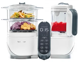 Babymoov Urządzenie wielofunkcyjne Nutribaby+ Loft White - Zestawy naczyń dla dzieci - miniaturka - grafika 3