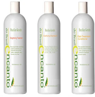 Encanto do Brasill Encanto do Brasill 3x100ml zestaw do keratynowego prostowania włosów, BUTELECZKI ZASTĘPCZE - Kosmetyki do stylizacji włosów - miniaturka - grafika 5