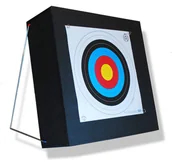 Akcesoria łucznicze - Allmat Mata łucznicza piankowa 60x60x15 cm ze stelażem - miniaturka - grafika 1