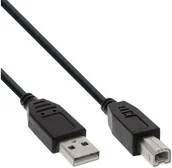 Kable USB - InLine Kabel USB USB-B 3m Czarny 34535X - miniaturka - grafika 1