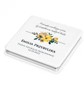 Lusterka do makijażu - Murrano Lusterko kwadratowe z grawerem dla nauczyciela LSTR-KW-023 - miniaturka - grafika 1