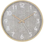 Zegary - SPLENDID Zegar ścienny CANVAS śr. 30 cm beżowy - miniaturka - grafika 1