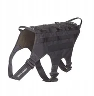 Szelki dla psów - Dingo Gear K9 Uprząż Taktyczna Dla Psa Czarna XXL - miniaturka - grafika 1