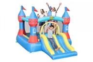 Place zabaw - HappyHop Dmuchany zamek Happy Hop z podwójną zjeżdżalnią 9512 - miniaturka - grafika 1