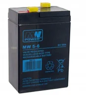 Baterie do zasilaczy awaryjnych UPS - Akumulator żelowy Agm 6V 5Ah Mw do Ups Alarm - miniaturka - grafika 1