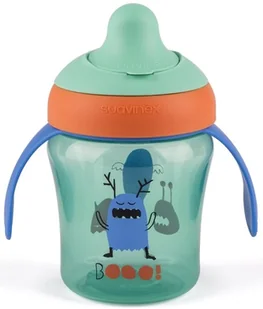 SUAVINEX Suavinex booo niebieską kubek do picia-uczenia się > 4 miesięcy  zielony - Kubki dla dzieci - miniaturka - grafika 3