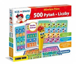 Clementoni Mówiące Pióro 500 Pytań Liczby 60964 - Gry planszowe - miniaturka - grafika 3