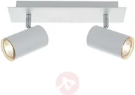 Lampy sufitowe - Lindby Joffrey spot sufitowy, 2-punktowy, biały - miniaturka - grafika 1