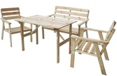 Meble ogrodowe - Rojaplast zestaw mebli ogrodowych NORDIC 67/62) - miniaturka - grafika 1