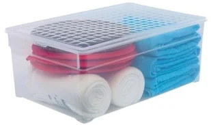 Curver Pojemnik  Textile Box transparentny 45 l - Pudła i kartony archiwizacyjne - miniaturka - grafika 3