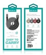 Devia Kabel USB-microUSB Ring Y1 szary 0,8m - Kable USB - miniaturka - grafika 4