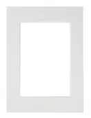 Ramki na zdjęcia - Kraina Ramek Passe-partout 21x30/15x21 - Śnieżno Biały 709 PAS21709 - miniaturka - grafika 1