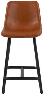 Actona Stołek barowy Oregon PU brandy Low - Taborety i hokery - miniaturka - grafika 15