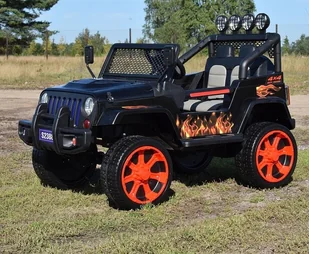 Super-Toys MEGA JEEP SUNSHINE, NAPĘD 4X4, WOLNY START/ MIĘKKIE KOŁA, BLUETOOTH, RADIO EXCLUSIVE/2388 S-2388-CZERWONY - Pojazdy elektryczne dla dzieci Super-Toys MEGA JEEP SUNSHINE, NAPĘD 4X4, WOLNY START/ MIĘKKIE KOŁA, BLUETOOTH, RADIO EXCLUSIVE/2388 S-2388-CZERWONY - Pojazdy elektryczne dla dzieci - miniaturka - grafika 3