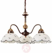 Lampy sufitowe - Kolarz Czarująca lampa wisząca Nonna biało-niebieska - miniaturka - grafika 1