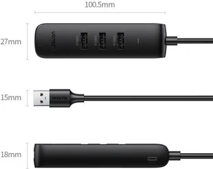 Ugreen Ugreen adapter przejściówka USB Typ C - Ethernet RJ45 / 3 x USB czarny (CM416) hurtel-81879-0 - Adaptery i przejściówki - miniaturka - grafika 13