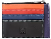 Wizytowniki - Dudu Etui na karty kredytowe z prawdziwego skórzana przegródka na banknoty z zamkiem błyskawicznym dudu Czarny 53443801-NERO - miniaturka - grafika 1