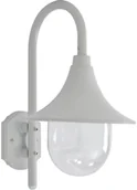 Lampy ogrodowe - vidaXL Ścienna lampa ogrodowa, 42 cm, E27, aluminiowa, biała - miniaturka - grafika 1