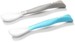 BABYONO Babyono łyżeczki plastyczne dla niemowląt x 2 szt 1066/01 - Gryzaki dla dzieci - miniaturka - grafika 2