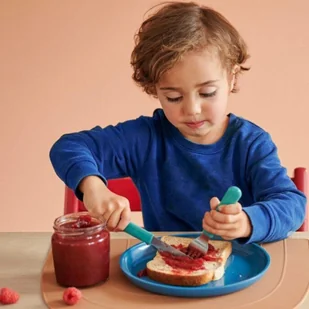 Mepal Sztućce 3 szt. dziecięce Mio Mepal - deep turquoise 108033012400 - Sztućce dla dzieci - miniaturka - grafika 3