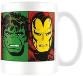 Kubki - Marvel mg23443 8 x 11.5 x 9.5 cm, ""Faces"", ceramiczny kubek, retro wielokolorowy wzór, MG23443 - miniaturka - grafika 1