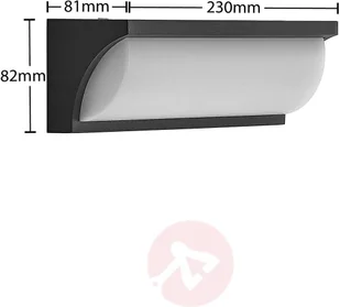 LUCANDE Lucande Aune kinkiet zewnętrzny LED - Lampy ogrodowe - miniaturka - grafika 4