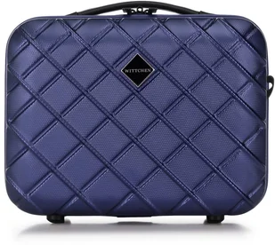 Wittchen Kosmetyczka podróżna z ABS-u w ukośną kratkę 56-3A-554-91 - Kosmetyczki, organizery i kuferki - miniaturka - grafika 3