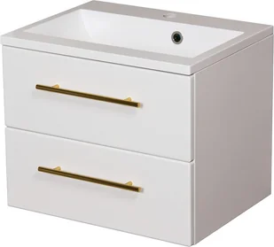 Gante Szafka wisząca z umywalką biały mat 50 cm Belli Gold BEL-B-U50/39/2+KIDDY-500 - Szafki łazienkowe Gante Szafka wisząca z umywalką biały mat 50 cm Belli Gold BEL-B-U50/39/2+KIDDY-500 - Szafki łazienkowe - miniaturka - grafika 1