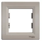 Klawisze i ramki - Schneider ramka Schneider pojedyncza brązowa EPH5800169 - miniaturka - grafika 1