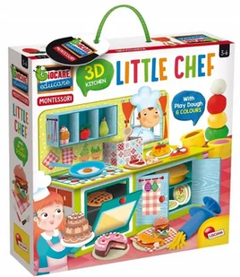 Lisciani Montessori Chef 3D + plastelina 76840 - Zabawki AGD - miniaturka - grafika 2