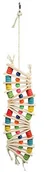Akcesoria dla ptaków - Happypet Rainbow kolorowa papuga drewno służy do zabawy - miniaturka - grafika 1