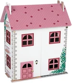 Domki dla lalek - PLAYTIVE PLAYTIVE Drewniany domek dla lalek 1 sztuka (Różowy) - miniaturka - grafika 1