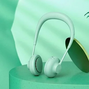 Wentylator Hurtel Przenośny wentylator wiatrak na szyję akumulator 1800 mAh + kabel micro USB niebieski 61412-0 - Wentylatory - miniaturka - grafika 20