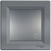 Gniazdka elektryczne - Schneider Electric Łącznik pojedynczy schodowy Asfora stal EPH0401162 - miniaturka - grafika 1