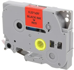 Brother Zamiennik taśmy TZE-411 6mm czerwona/czarny - Etykiety do drukarek - miniaturka - grafika 2