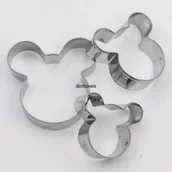 Formy do ciast - METALOWE FOREMKI wykrawacze MYSZKA MIKI 3szt - miniaturka - grafika 1